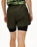 PAS NORMAL STUDIOS Balance 2 In 1 Shorts - Dark Olive