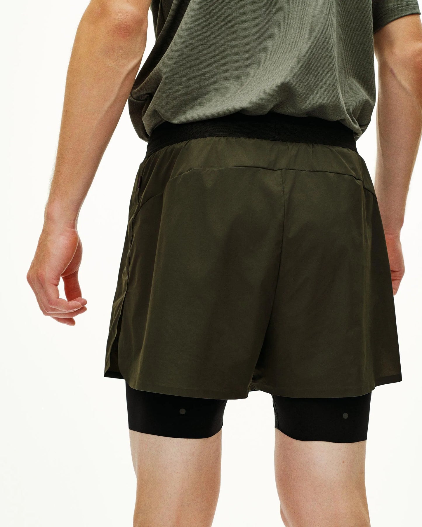 PAS NORMAL STUDIOS Balance 2 In 1 Shorts - Dark Olive