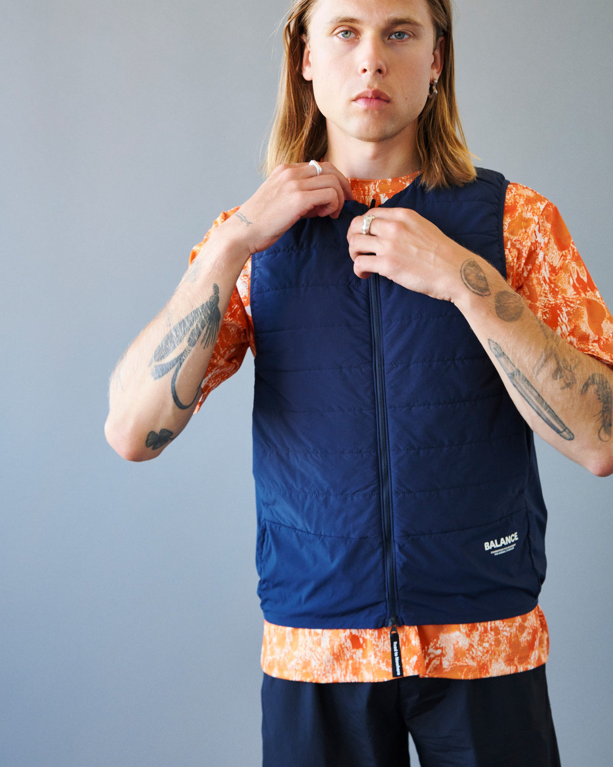 PAS NORMAL STUDIOS Balance Insulated Vest - Navy