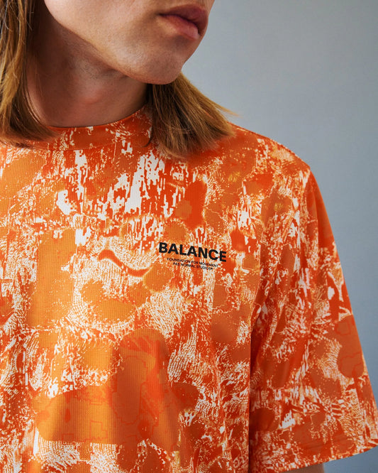 PAS NORMAL STUDIOS Balance T-shirt - Orange AOP