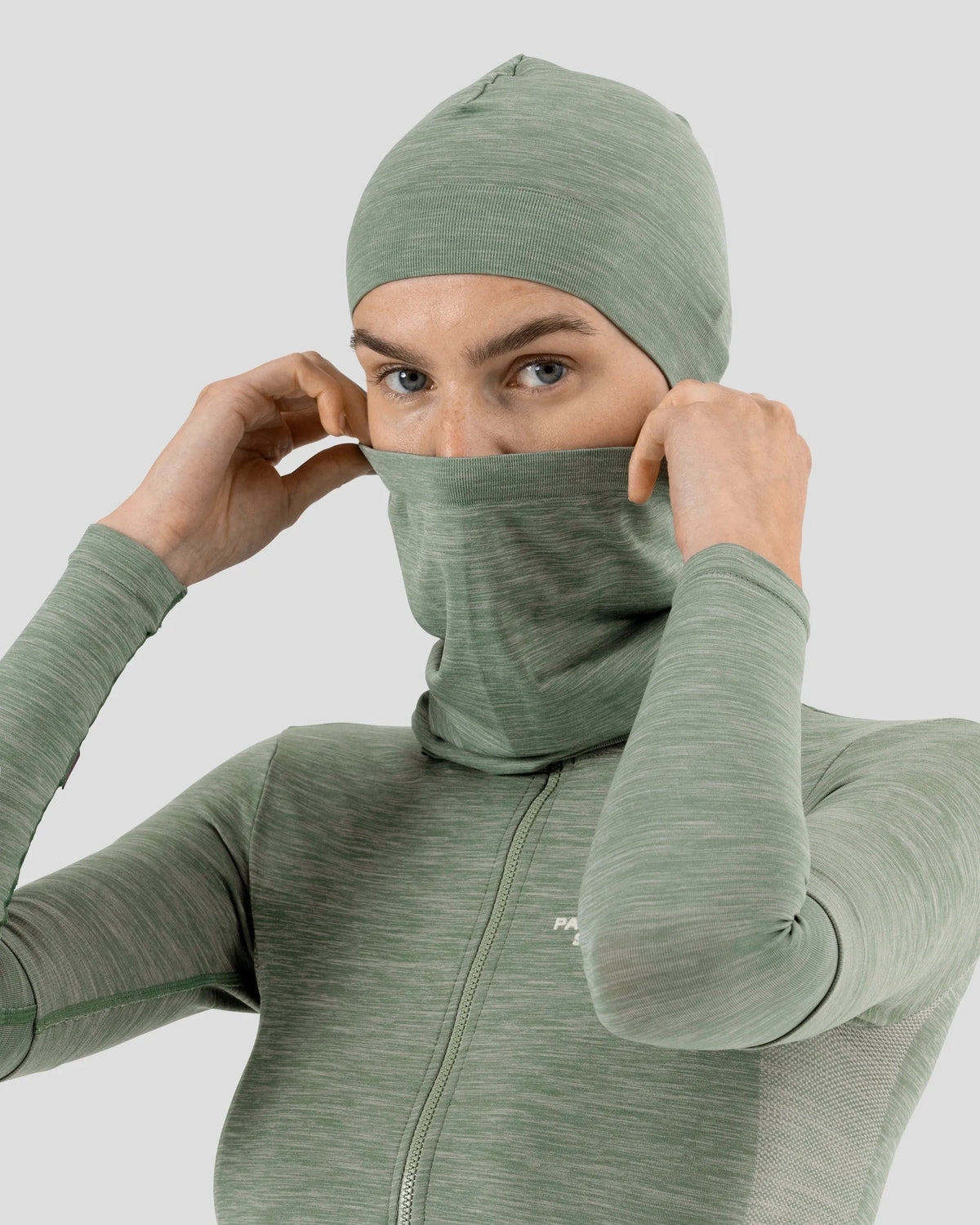 PAS NORMAL STUDIOS Escapism Knit Neck Tube - Medium Grey