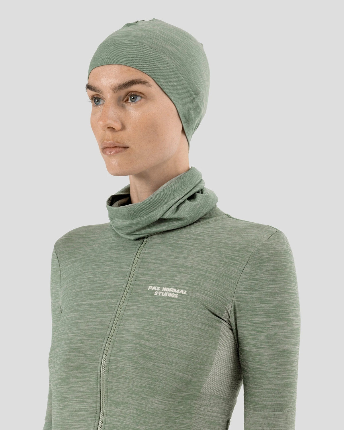 PAS NORMAL STUDIOS Escapism Knit Neck Tube - Medium Grey