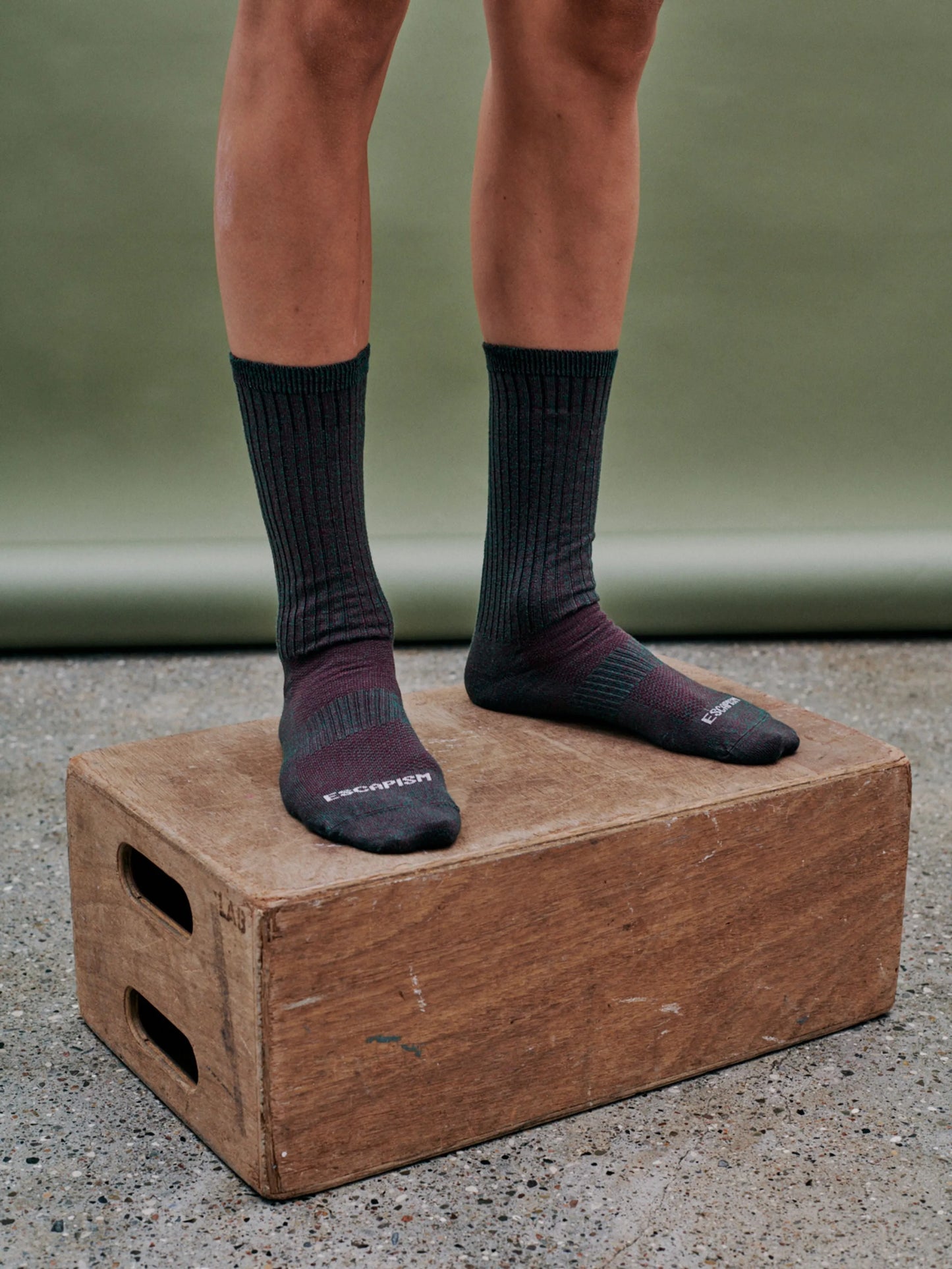 PAS NORMAL STUDIOS Escapism Melange Socks - Burgundy