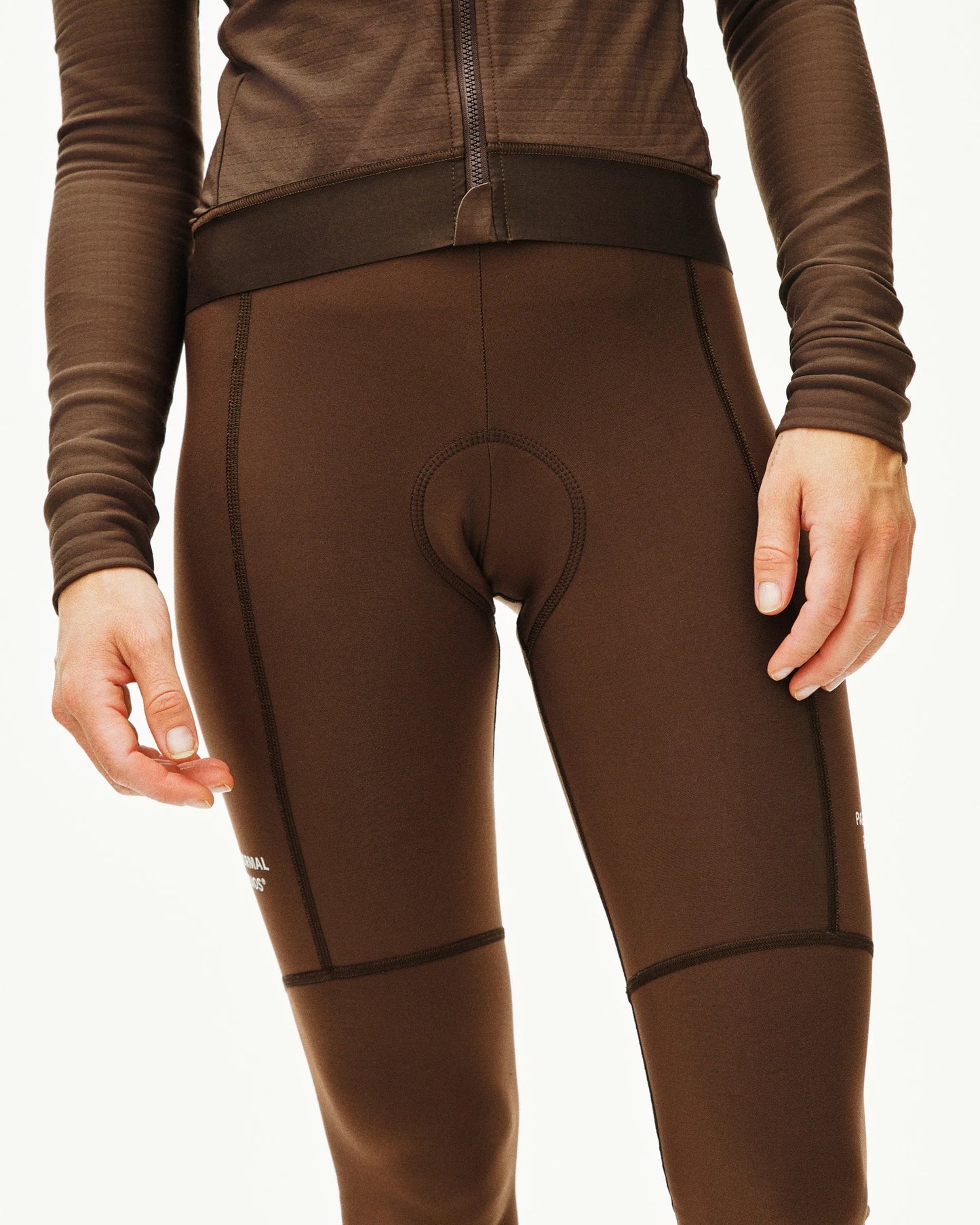 PAS NORMAL STUDIOS Essential Women Thermal Long Bibs - Light Brown