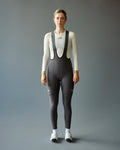PAS NORMAL STUDIOS Essential Women Thermal Long Bibs - Stone Grey