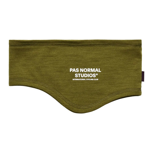 PAS NORMAL STUDIOS Logo Merino Headband - Khaki Green