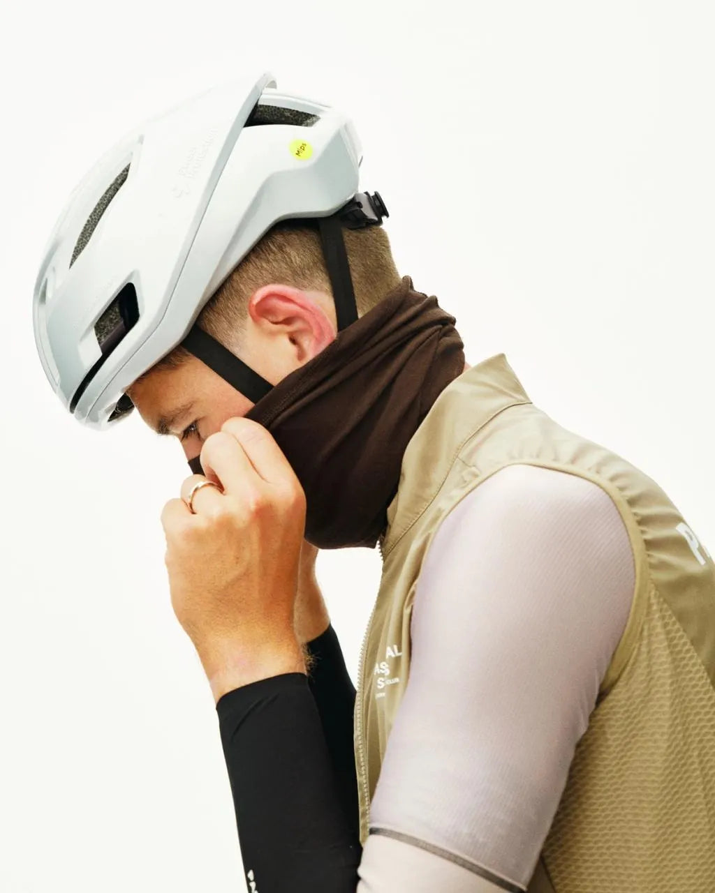 PAS NORMAL STUDIOS Logo Merino Necktube - Light Brown