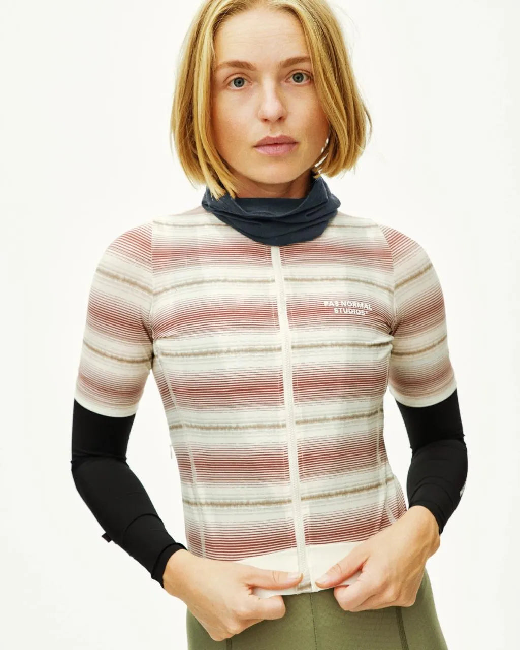 PAS NORMAL STUDIOS Logo Merino Necktube - Steel