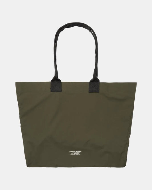 PAS NORMAL STUDIOS Logo Shield Tote Bag - Olive