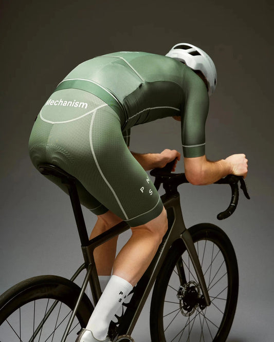 PAS NORMAL STUDIOS Mechanism Bib Shorts - Khaki Green