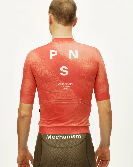 PAS NORMAL STUDIOS Mechanism Jersey - AOP Hibiscus Orange