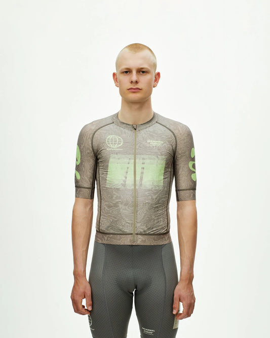 PAS NORMAL STUDIOS Mechanism Logo Jersey - AOP RTN Earth