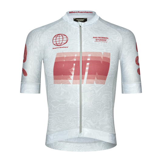 PAS NORMAL STUDIOS Mechanism Logo Jersey - AOP RTN Light Aqua