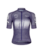 PAS NORMAL STUDIOS Mechanism Logo Dames fietsshirt - AOP RTN Dark Purple