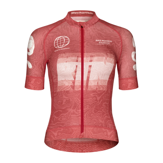 PAS NORMAL STUDIOS Mechanism Logo Women Jersey - AOP RTN Classic Red