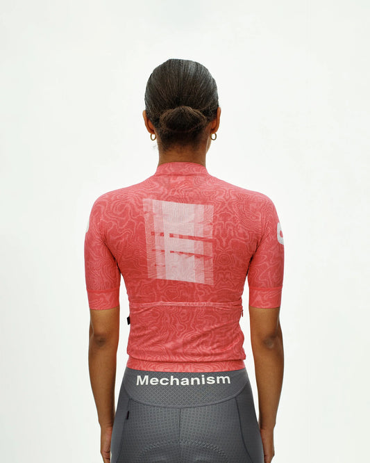 PAS NORMAL STUDIOS Mechanism Logo Women Jersey - AOP RTN Classic Red