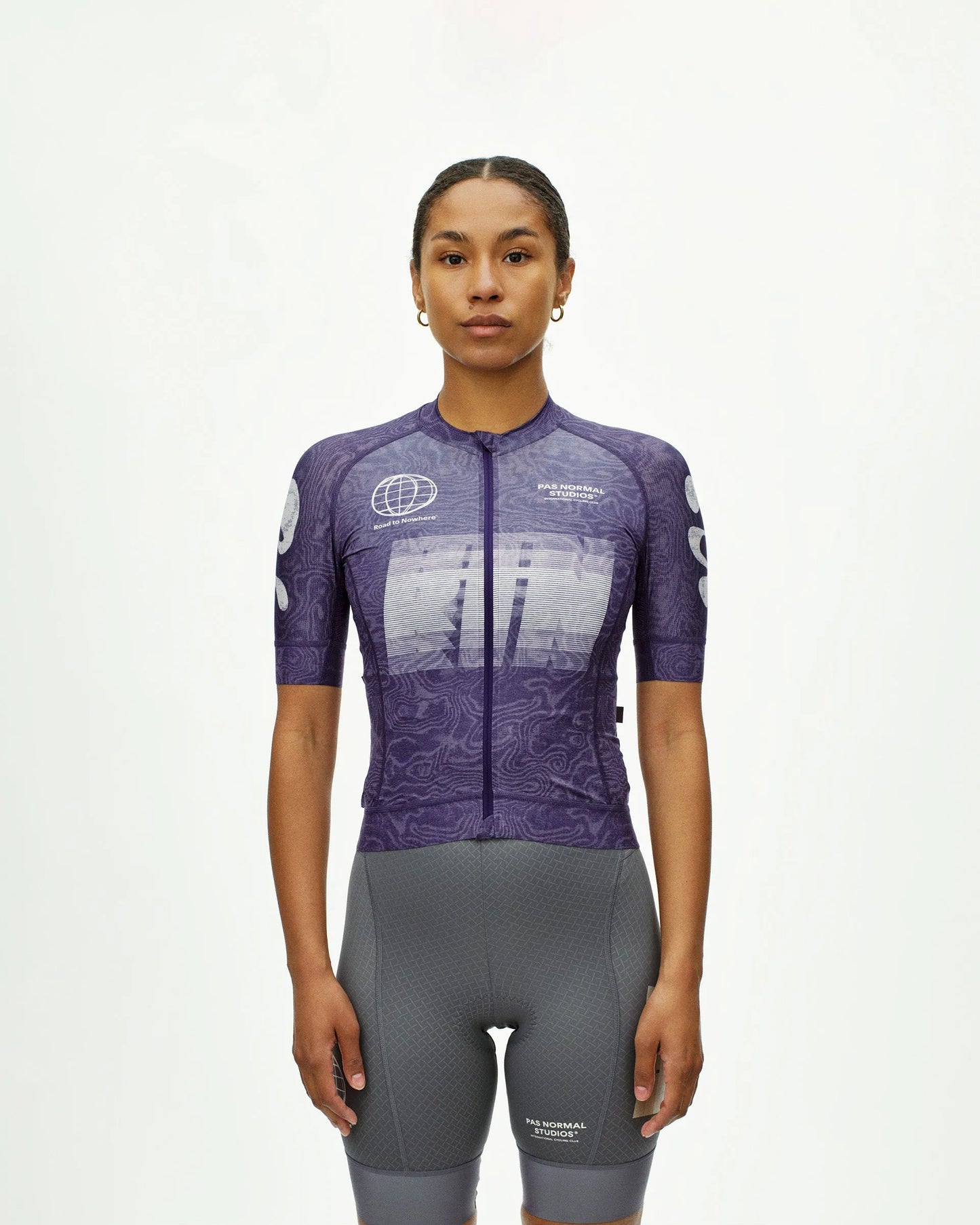 PAS NORMAL STUDIOS Mechanism Logo Women Jersey - AOP RTN Dark Purple