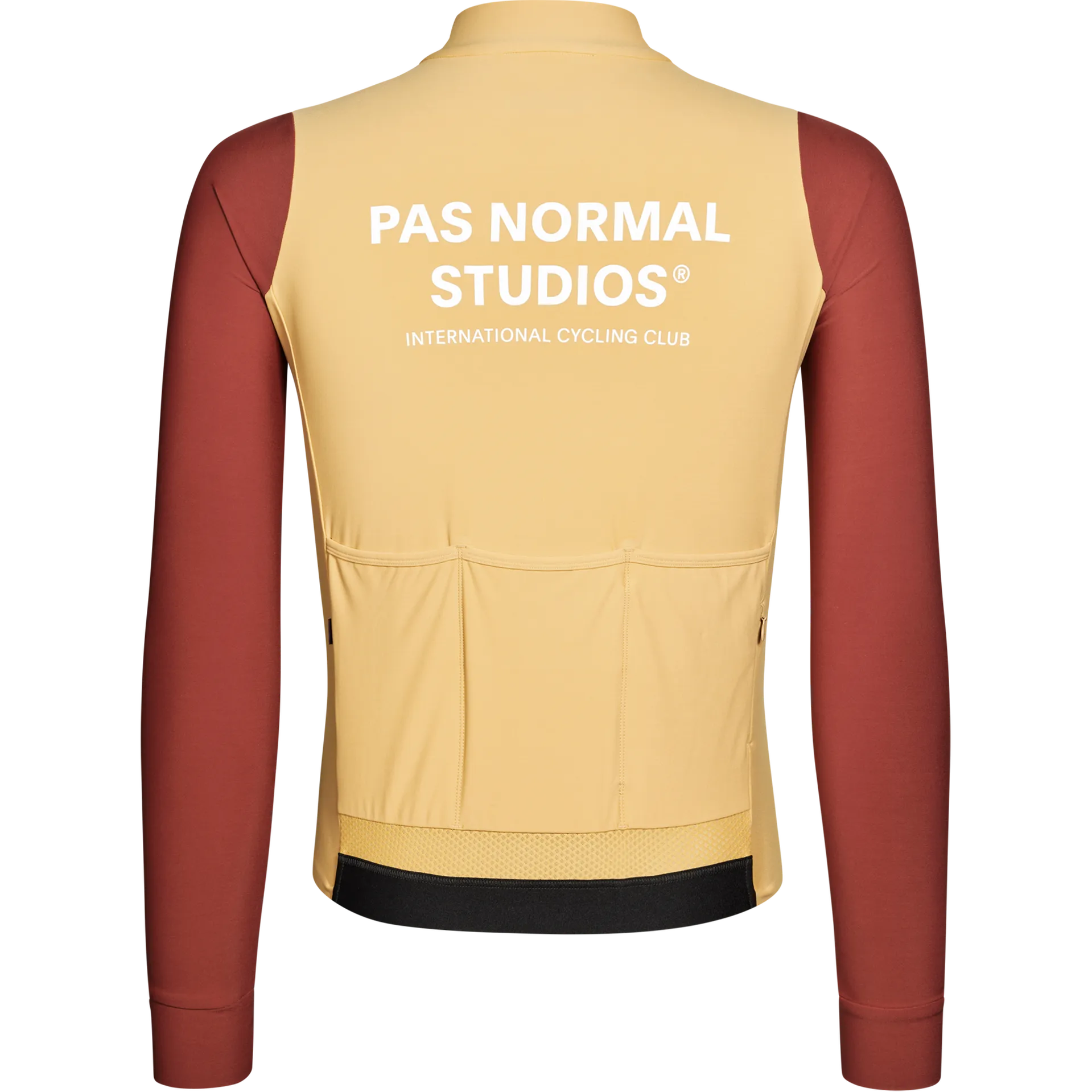 PAS NORMAL STUDIOS Mechanism Long Sleeve Jersey - Camel/Maroon