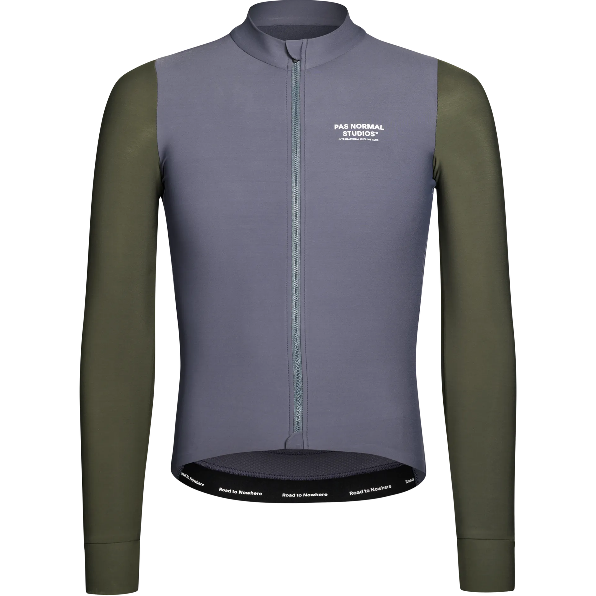 PAS NORMAL STUDIOS Mechanism Long Sleeve Jersey - Steel/Dark Olive