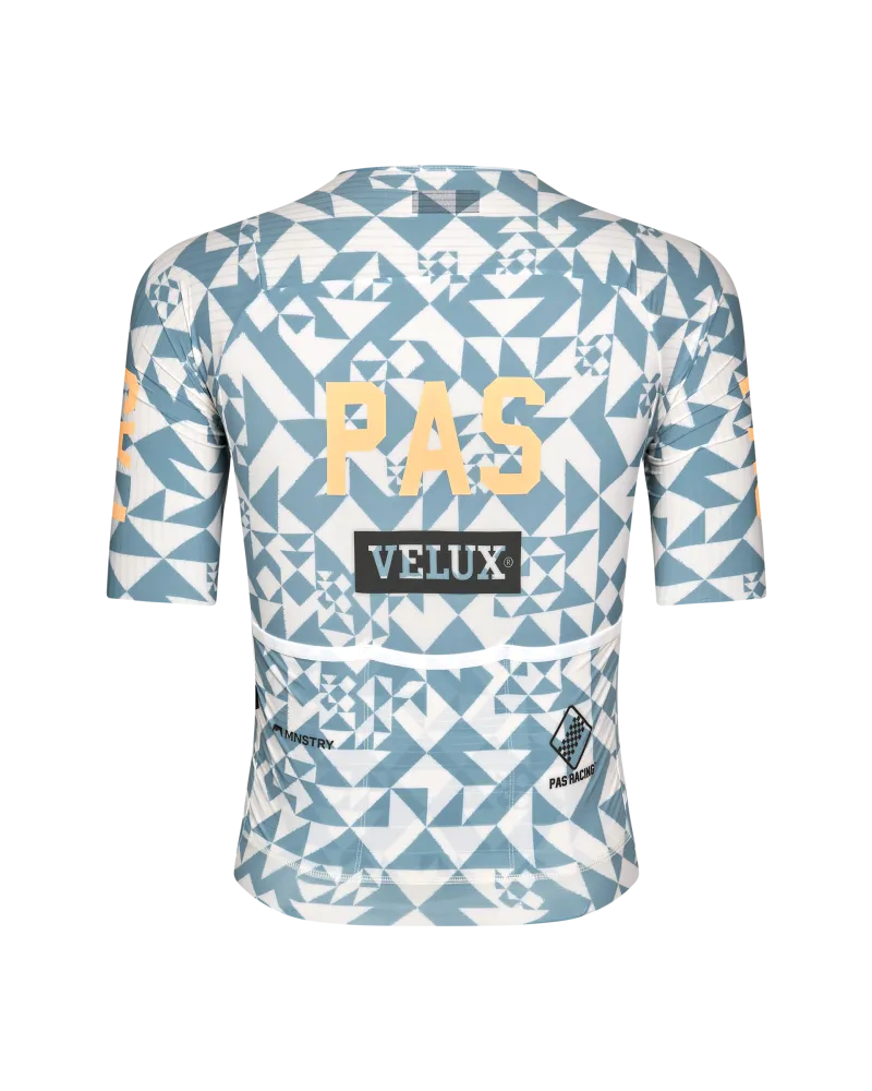 PAS NORMAL STUDIOS Mechanism Pro Men`s Jersey - AOP Origami Light Blue