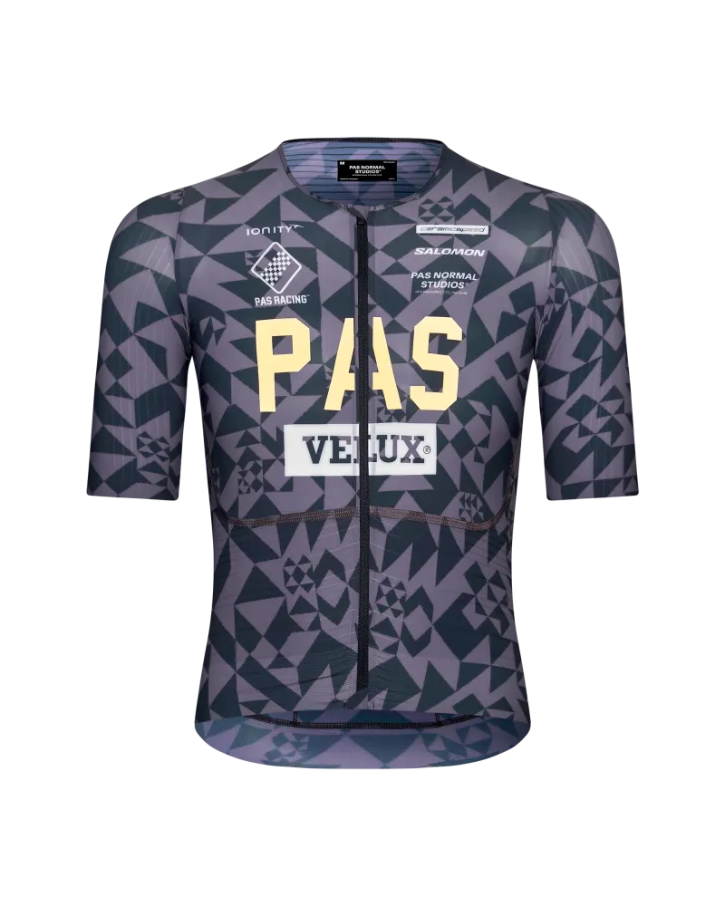 PAS NORMAL STUDIOS Mechanism Pro Men`s Jersey - AOP Origami Grey