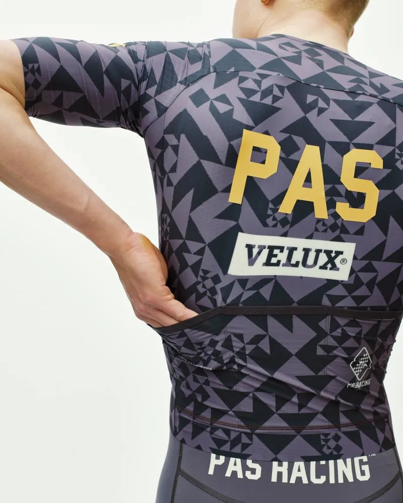 PAS NORMAL STUDIOS Mechanism Pro Men`s Jersey - AOP Origami Grey