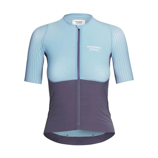 PAS NORMAL STUDIOS Mechanism Pro Women Cycling Jersey - Iron Grey /Pale Blue