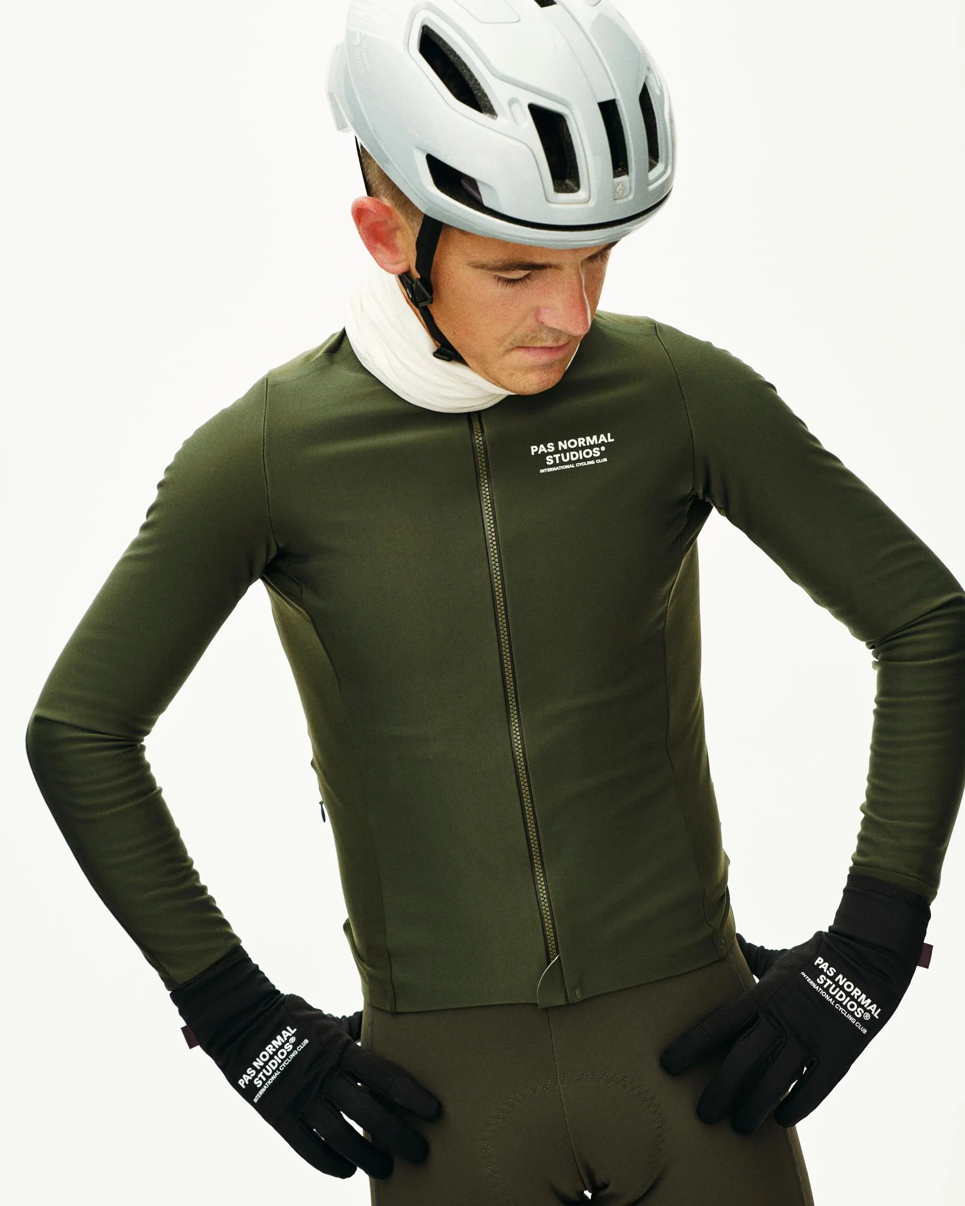 PAS NORMAL STUDIOS Mechanism Thermal Long Sleeve Jersey - Dark Olive