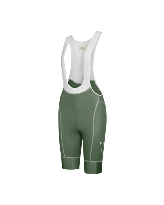 PAS NORMAL STUDIOS Mechanism Women Bib Shorts - Khaki Green