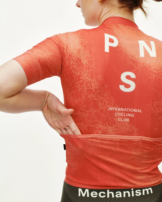 PAS NORMAL STUDIOS Mechanism Women Jersey - AOP Hibiscus Orange