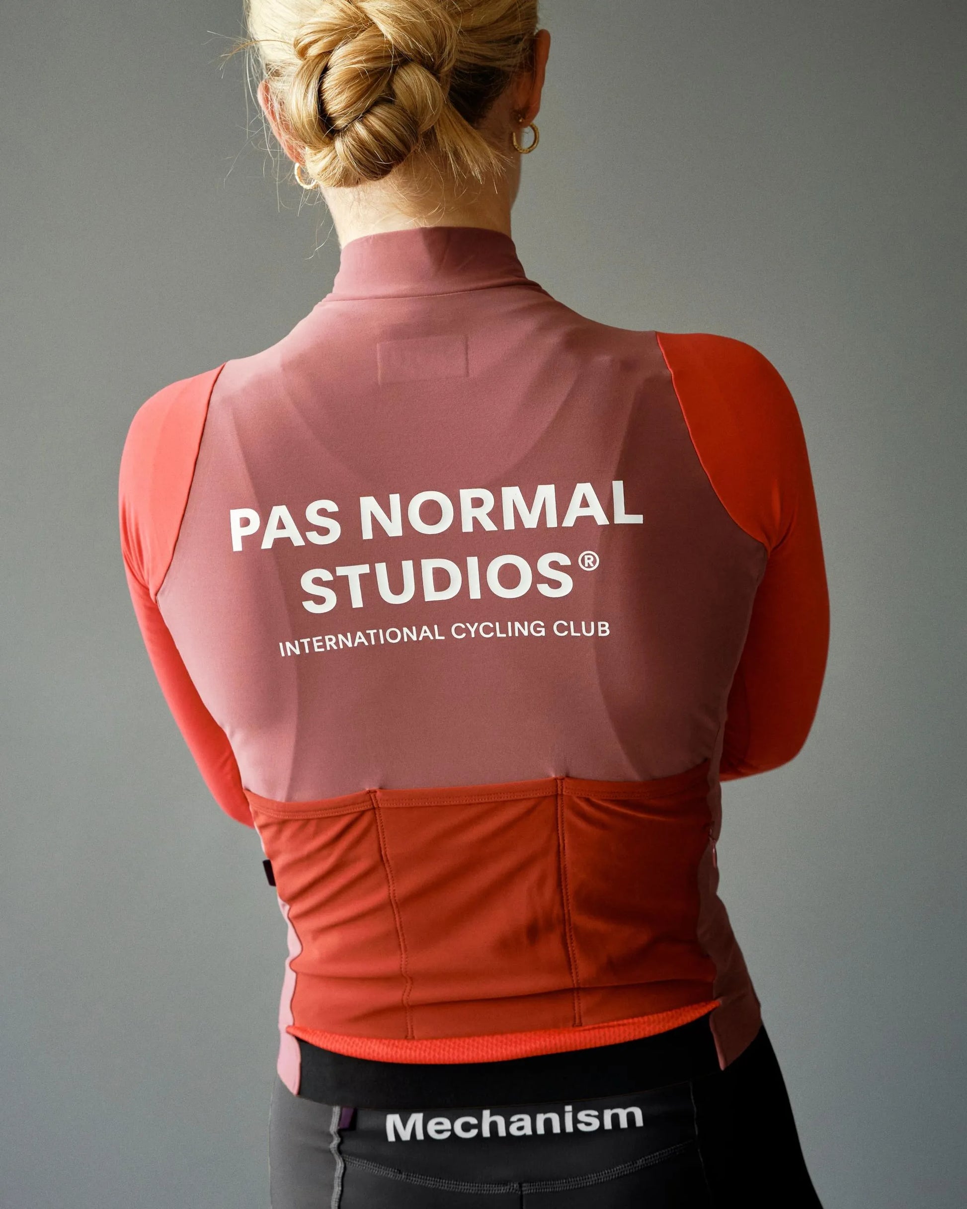 PAS NORMAL STUDIOS Mechanism Women Long Sleeve Jersey - Block Red