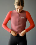 PAS NORMAL STUDIOS Mechanism Women Long Sleeve Jersey - Block Red