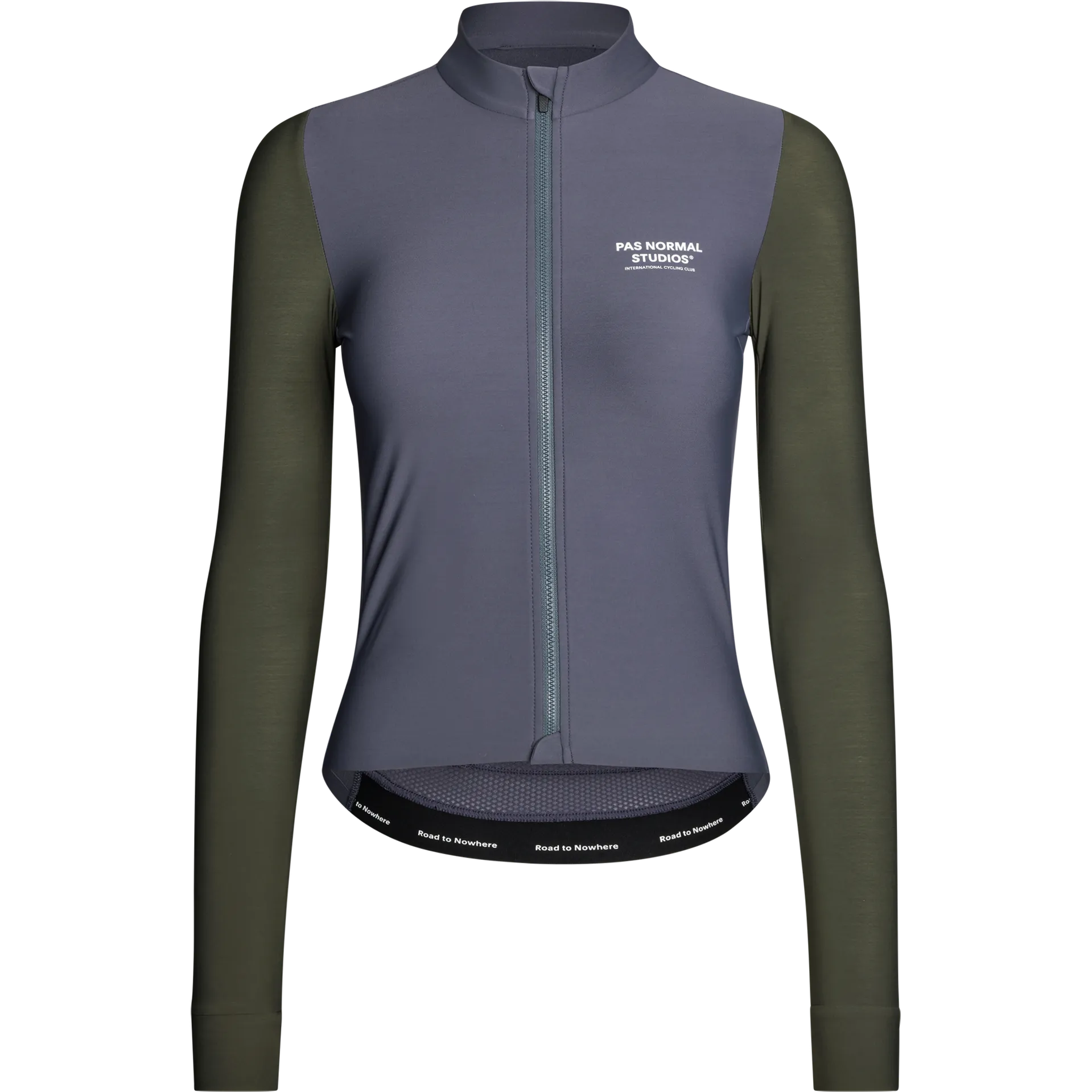 PAS NORMAL STUDIOS Mechanism Women Long Sleeve Jersey - Steel/Dark Olive