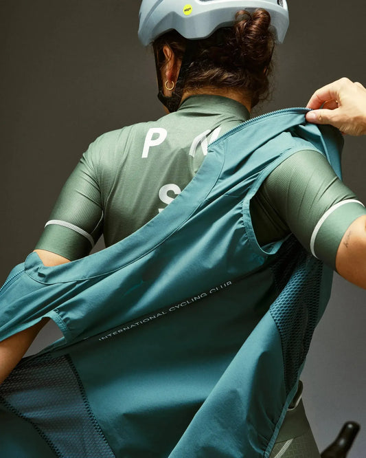 PAS NORMAL STUDIOS Mechanism Women Stow Away Gilet - Grey Teal