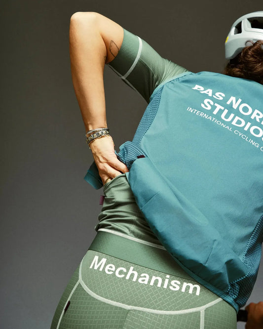 PAS NORMAL STUDIOS Mechanism Women Stow Away Gilet - Grey Teal