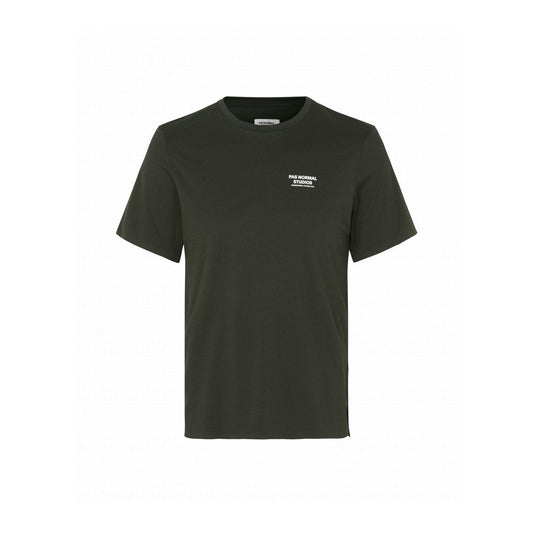 PAS NORMAL STUDIOS Men Balance Short Sleeve Top - Dark Olive