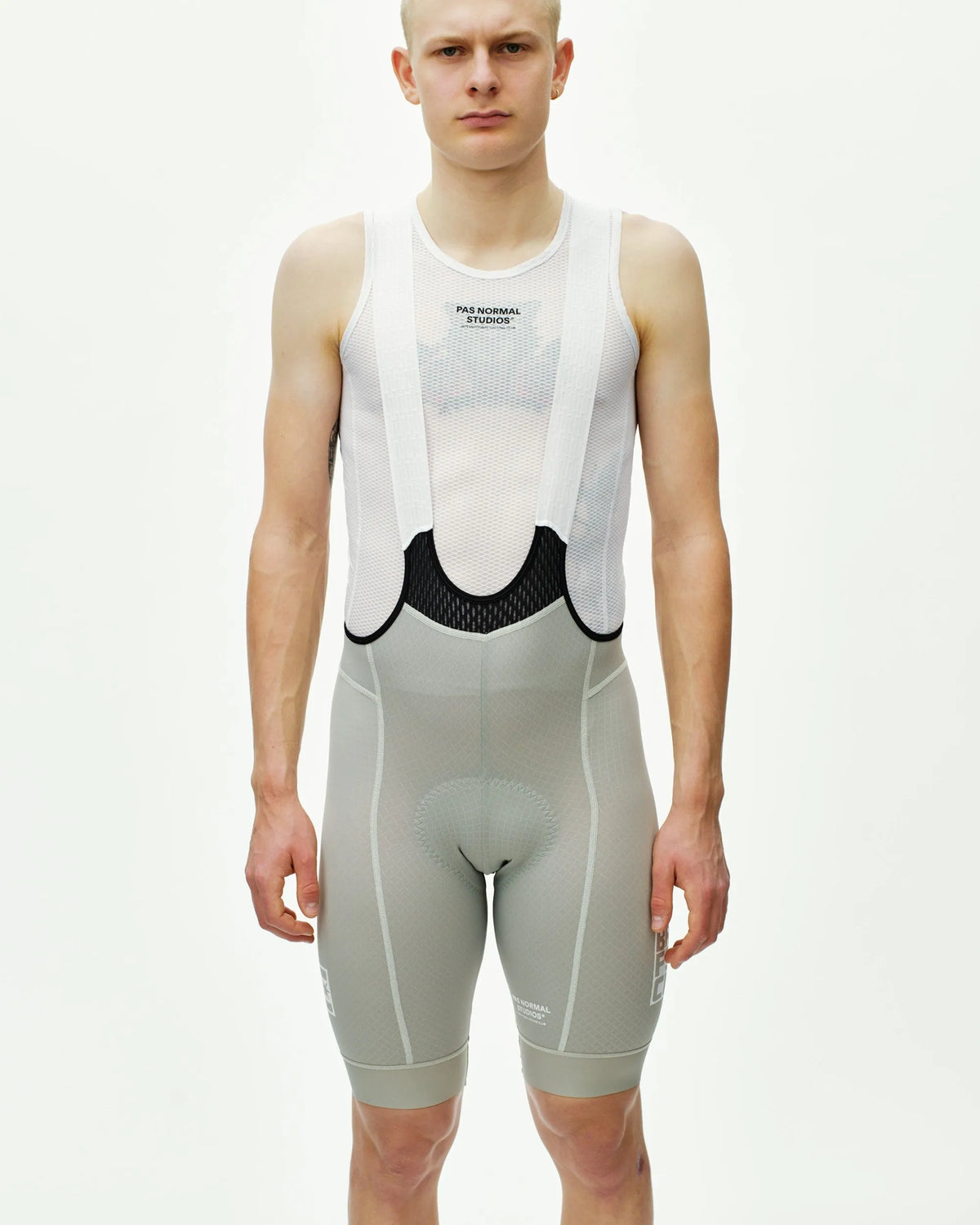 PAS NORMAL STUDIOS Men Breakfast Club Mechanism Bibs - Light Grey
