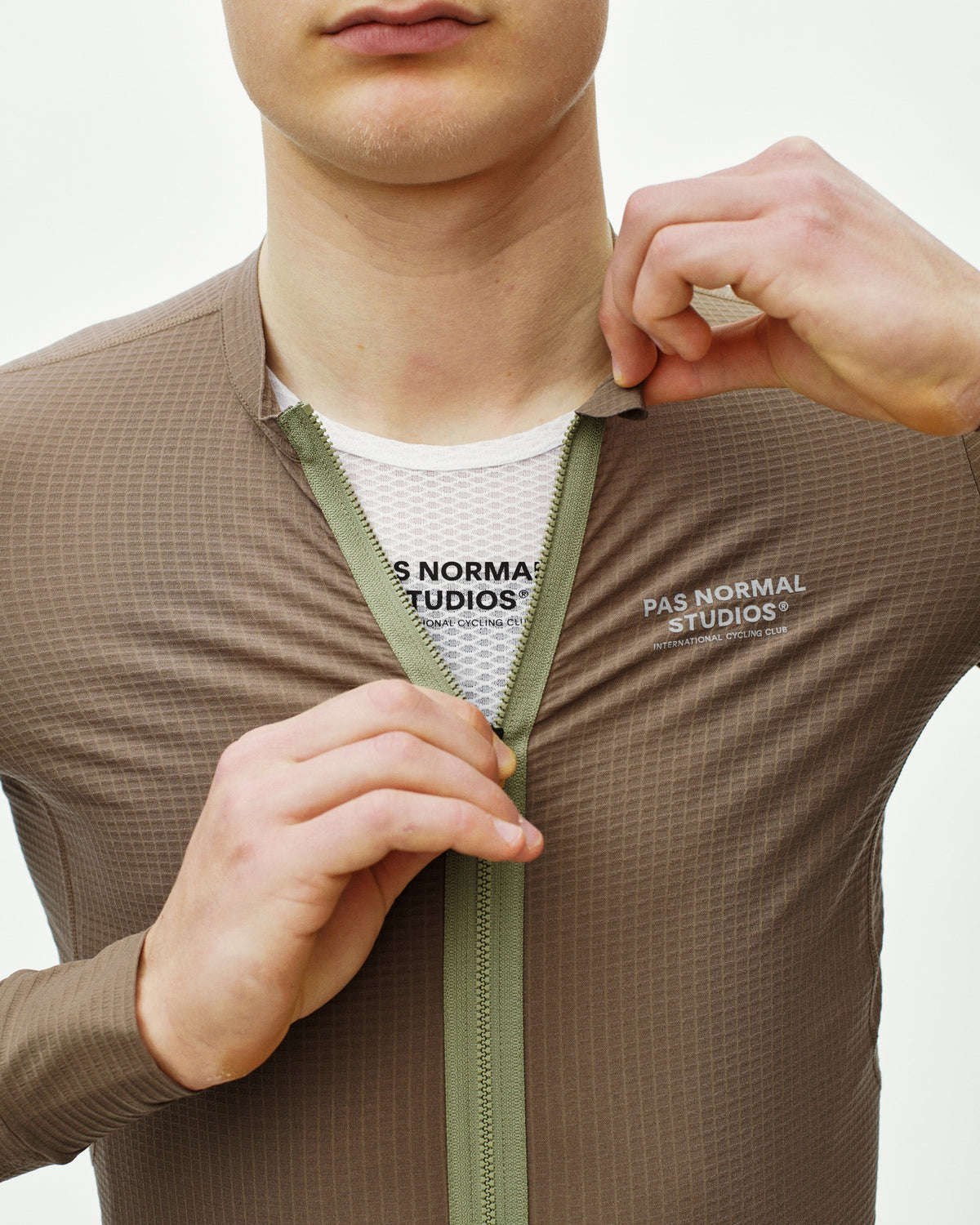PAS NORMAL STUDIOS Men Escapism Long Sleeve Jersey - Stone Brown