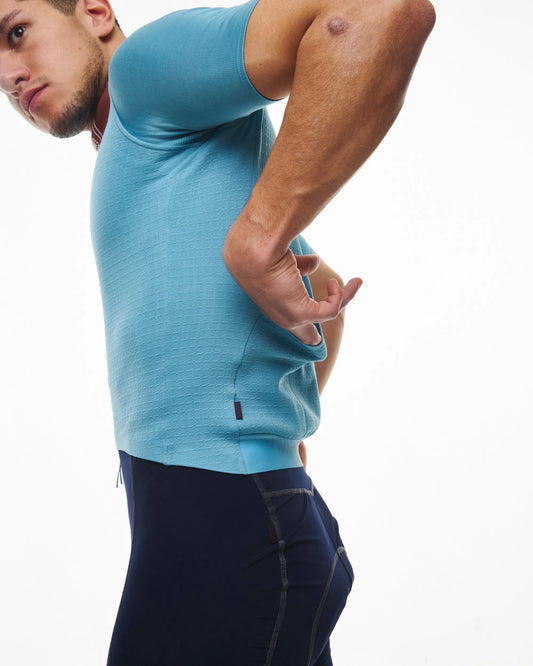 PAS NORMAL STUDIOS Men Escapism Wool Jersey - Sky Blue