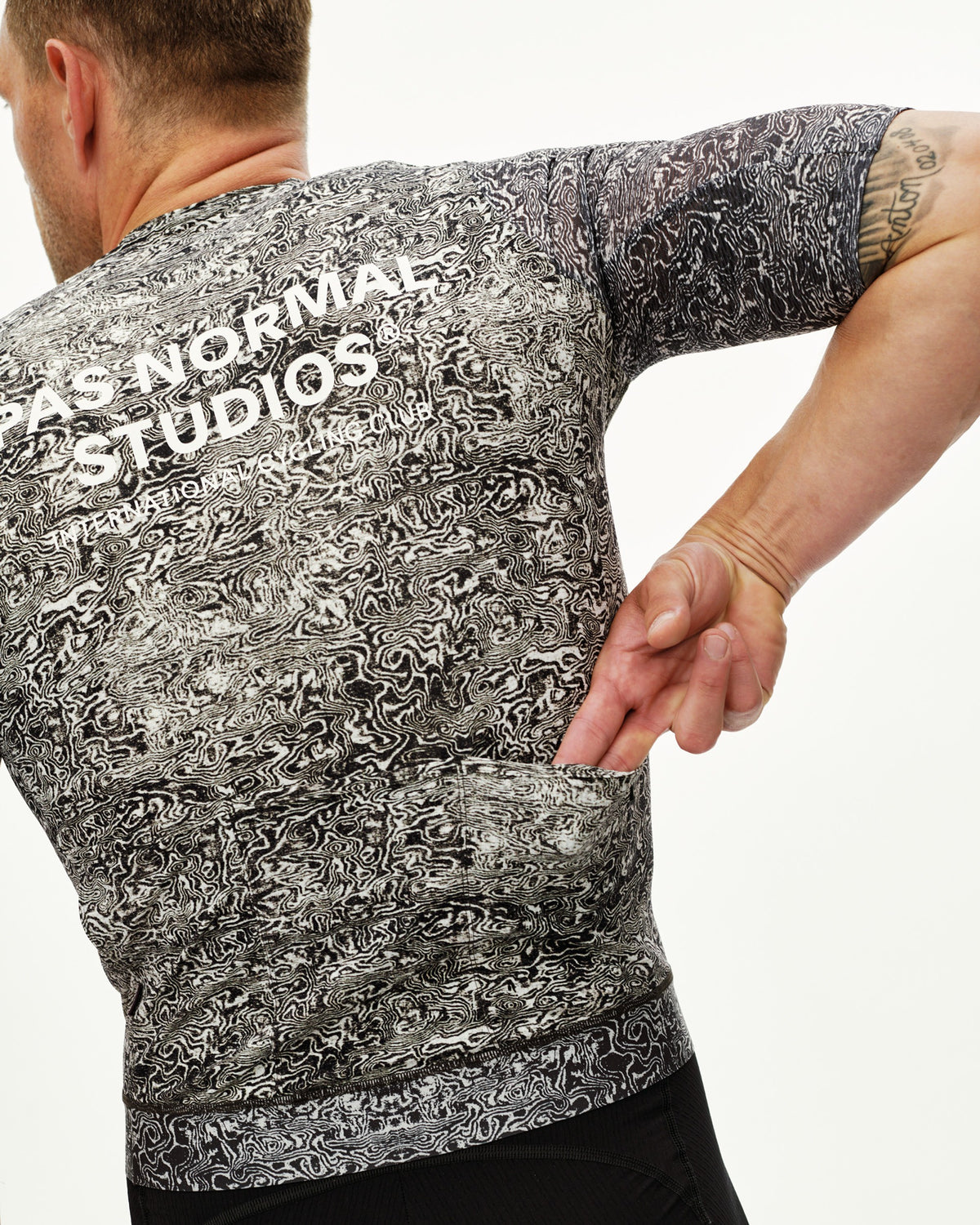 PAS NORMAL STUDIOS Men Essential Light Jersey - AOP Grain Off White