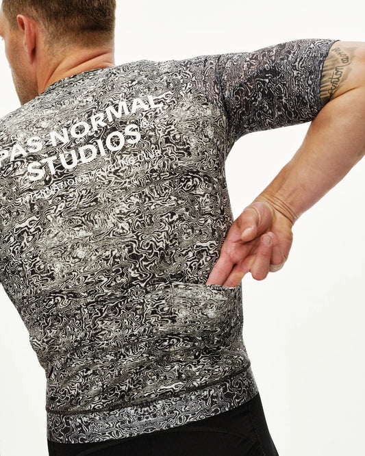 PAS NORMAL STUDIOS Men Essential Light Jersey - AOP Grain Off White