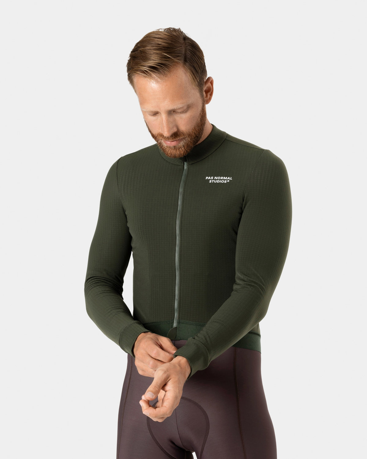 PAS NORMAL STUDIOS Men Essential Long Sleeve Jersey - Olive