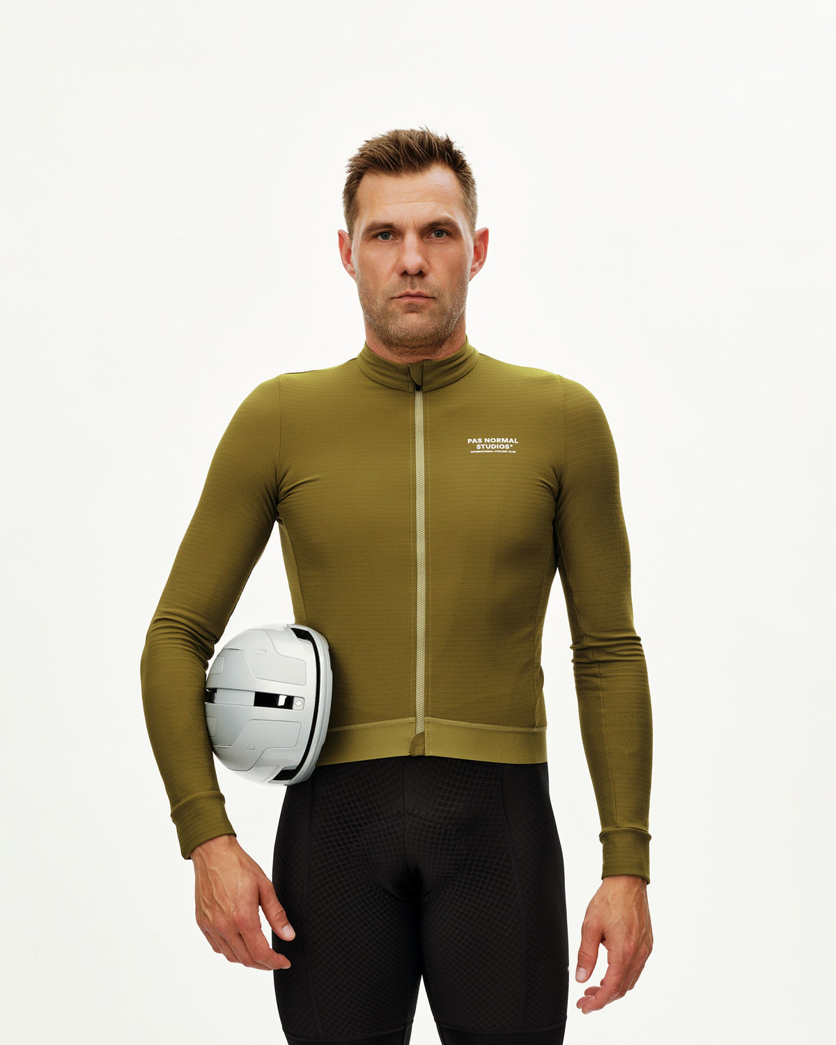 PAS NORMAL STUDIOS Men Essential Long Sleeve Jersey - Khaki Green