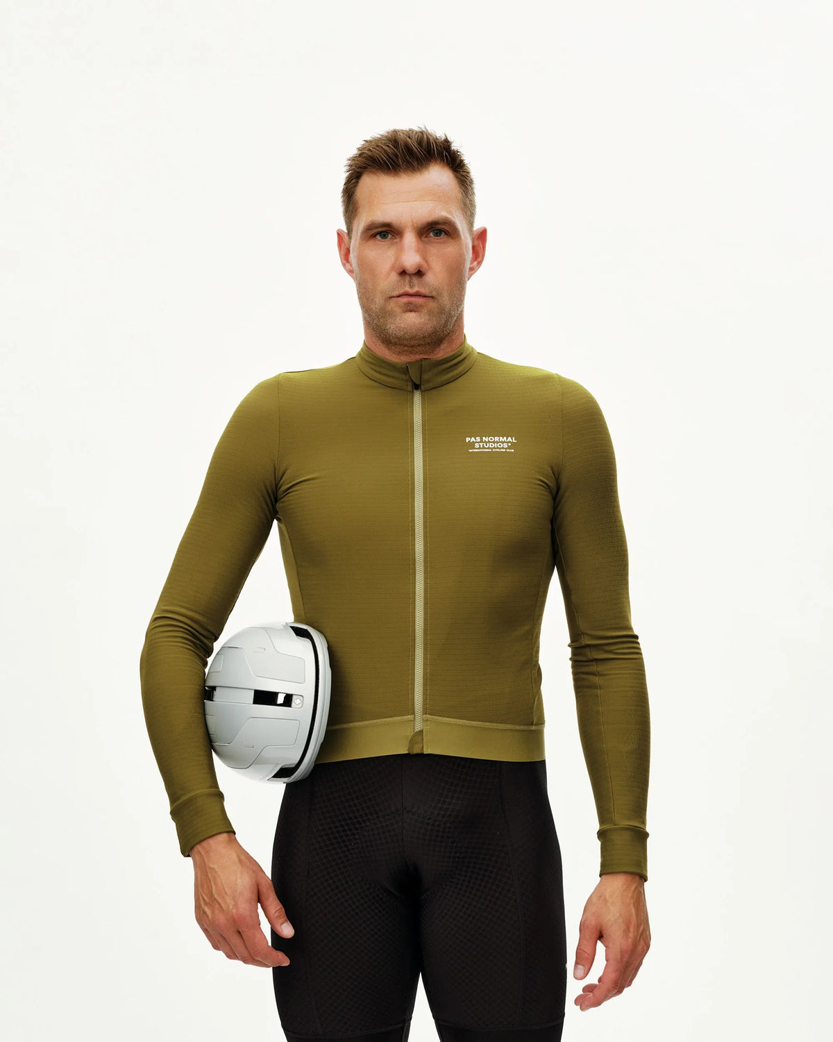 PAS NORMAL STUDIOS Men Essential Long Sleeve Jersey - Khaki Green