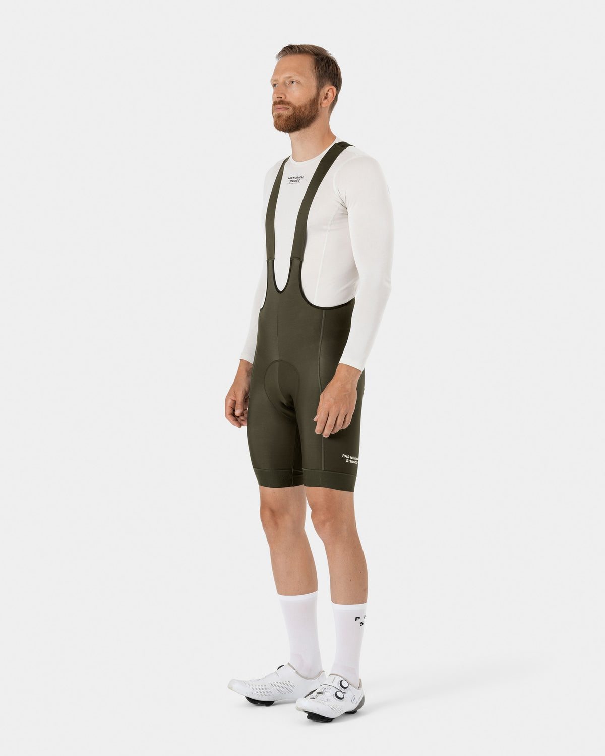 PAS NORMAL STUDIOS Men Essential Thermal Bibs - Dark Olive