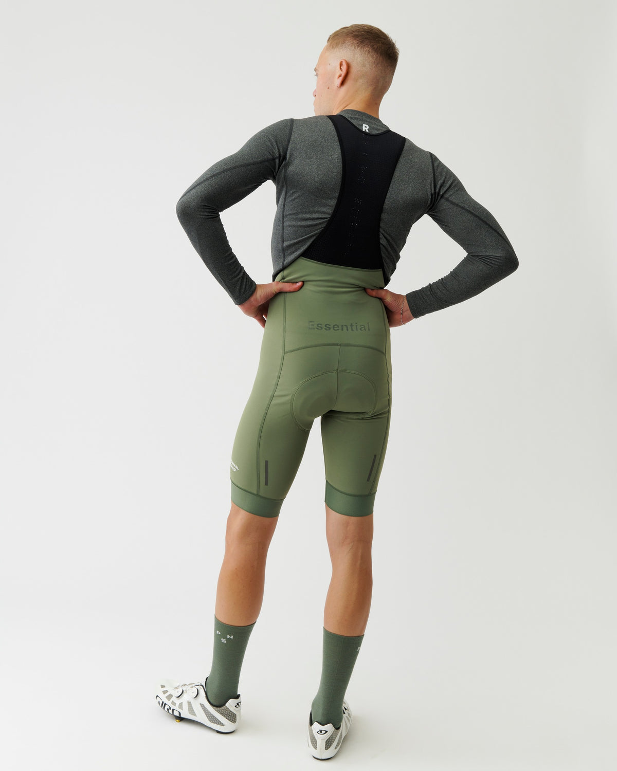 PAS NORMAL STUDIOS Men Essential Thermal Bibs - Dark Celeste