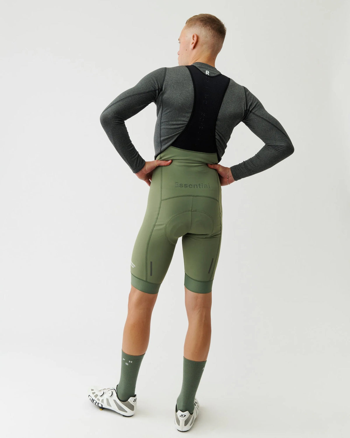 PAS NORMAL STUDIOS Men Essential Thermal Bibs - Dark Celeste