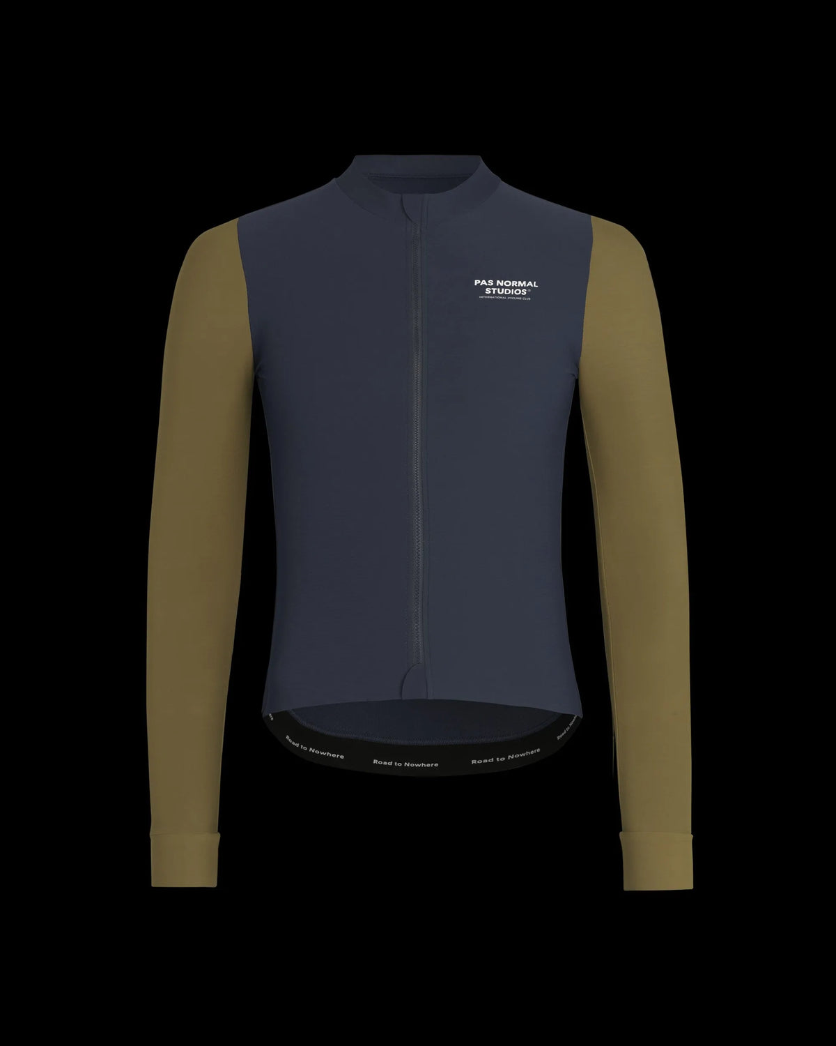 PAS NORMAL STUDIOS Men Mechanism Long Sleeve Jersey - Dusty Navy / Brown Olive