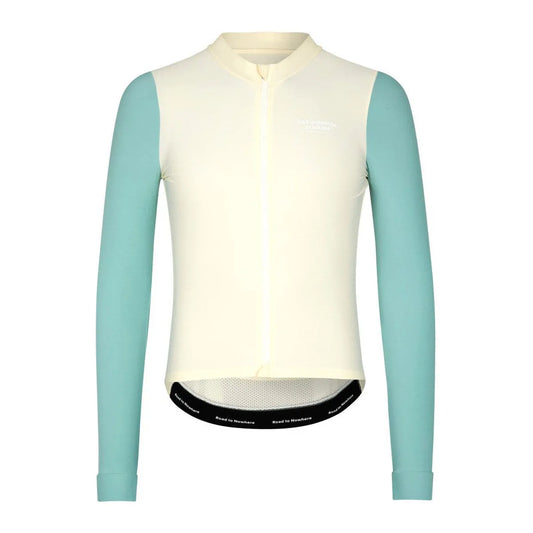 PAS NORMAL STUDIOS Men Mechanism Long Sleeve Jersey - Off-White / Light Teal