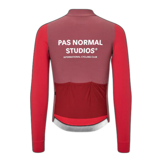 PAS NORMAL STUDIOS Men Mechanism Long Sleeve Jersey - Color Block Red